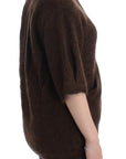 Cavalli Elegant Short Sleeved Brown Cardigan