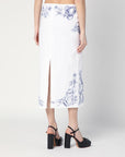 Moschino Moschino Longuette skirt with Olivia print