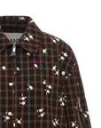 Ganni Ganni Check Flower Bomber Jacket