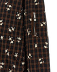 Ganni Ganni Check Flower Bomber Jacket