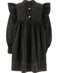 Ganni Ganni Black Washed Mini Shirt Dress