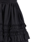 Ganni Ganni Black Mini Frill Dress
