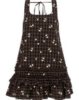 Ganni Ganni Check Flower Dress