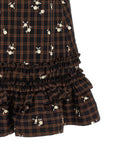 Ganni Ganni Check Flower Dress