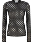 Ganni Ganni Printed Sheer Sweater