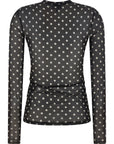 Ganni Ganni Printed Sheer Sweater