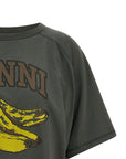 Ganni Ganni Grey Banana T-shirt