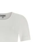 Ganni Ganni Logo Embroidery T-shirt