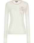 Ganni Ganni Pointelle Cotton Sweater