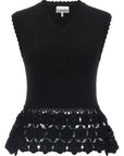 Ganni Ganni Cotton Crochet Vest