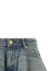 Ganni Ganni Tint Rigid Denim Skirt