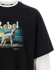 Moschino Moschino Double Layer Rebel T-shirt