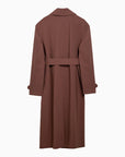 Harris Wharf London Harris Wharf London Trench-coat marron à double boutonnage avec ceinture
