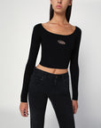Diesel Diesel Black Top cropped M-Vera-Ls
