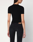 Diesel Diesel Black ribbed short-sleeve M-Valari sweater