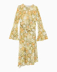 Acne Studios Acne Studios Multicoloured green asymmetrical dress