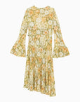 Acne Studios Acne Studios Multicoloured green asymmetrical dress