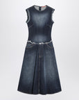 Acne Studios Acne Studios Blue layered denim midi dress