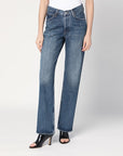 Agolde AGOLDE Blue jeans with a faded effect in blended regenerated denim