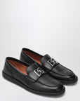 Dolce & Gabbana Dolce & Gabbana Dolce&Gabbana Black leather loafers with DG logo