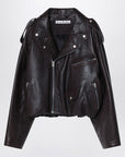 Acne Studios Acne Studios Brown leather over bomber jacket
