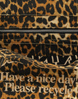 Ganni Ganni Leopard Large Shopping Bag