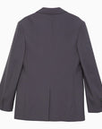 Acne Studios Acne Studios Blue single-breasted jacket in wool blend