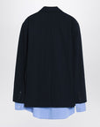Acne Studios Acne Studios Navy blue single-breasted jacket with shirt detail