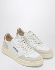 Autry AUTRY Medalist sneakers in white/brown leather and suede