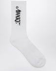 Awake NY Awake NY White cotton socks with logo
