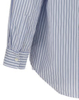 Comme Des Garçons Play Comme Des Garçons Play Logo Patch Striped Shirt
