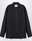 Studio Nicholson STUDIO NICHOLSON Dark grey wool zip shirt