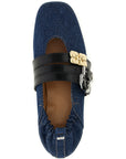 Ganni Ganni Sue Triple Ballet Flats
