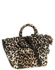 Ganni Ganni Mini Shopper Ruffle Print Handbag