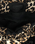 Ganni Ganni Mini Shopper Ruffle Print Handbag