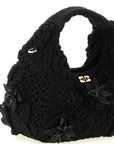 Ganni Ganni Mini Hobo Crochet Handbag