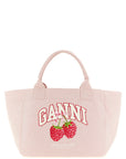 Ganni Ganni Medium Raspberry Shopping Bag