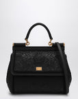 Dolce & Gabbana Dolce & Gabbana Dolce&Gabbana Black embroidered handbag Sicily medium