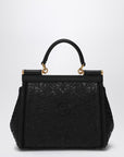 Dolce & Gabbana Dolce & Gabbana Dolce&Gabbana Black embroidered handbag Sicily medium
