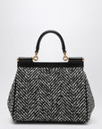 Dolce & Gabbana Dolce & Gabbana Dolce&Gabbana Chevron fabric handbag Sicily medium