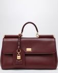 Dolce & Gabbana Dolce & Gabbana Dolce&Gabbana My Sicily handbag in burgundy leather