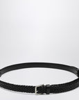 Dolce & Gabbana Dolce & Gabbana Dolce&Gabbana Black woven leather belt