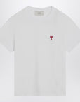 Ami Paris Ami Paris White Ami De Coeur T-shirt