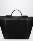 Dolce & Gabbana Dolce & Gabbana Dolce&Gabbana Black fabric and leather tote bag