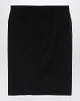 Givenchy Givenchy Black wool skirt with metal button 4G