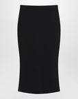 Givenchy Givenchy Black midi skirt with pleats on the back