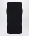 Givenchy Givenchy Black midi skirt with pleats on the back