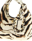 Ganni Ganni Mini Hobo Zebra Handbag