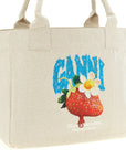 Ganni Ganni Medium Strawberry Shopping Bag