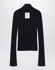 Acne Studios Acne Studios Black ribbed zip cardigan
